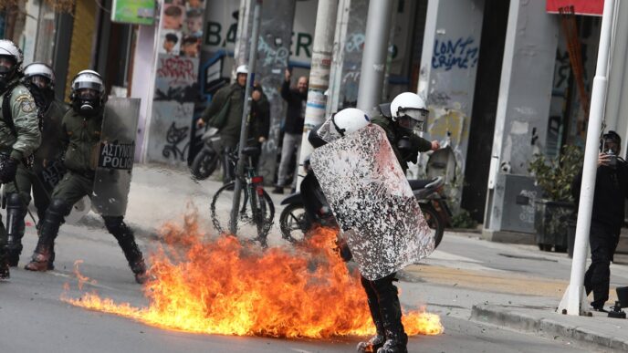 Θεσσαλονίκη: Προσαγωγές και 2 συλλήψεις μετά τις φασαρίες της πορείας